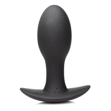 Curve Toys Rooster Rumbler Vibrating Silicone Anal Plug Medium Black