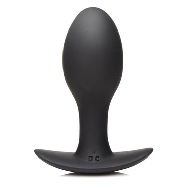 Curve Toys Rooster Rumbler Vibrating Silicone Anal Plug Large Black