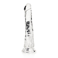 RealRock Crystal Clear Slim 6 in. Dildo Clear