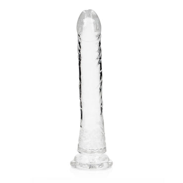 RealRock Crystal Clear Slim 11 in. Dildo Clear