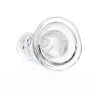 RealRock Crystal Clear Straight 6 in. Dildo Without Balls Clear