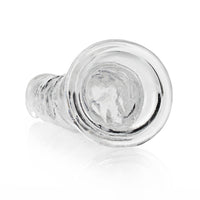 RealRock Crystal Clear Straight 9 in. Dildo Without Balls Clear