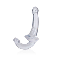 RealRock Crystal Clear 6 in. Strapless Strap-On Dildo Clear