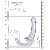 RealRock Crystal Clear 6 in. Strapless Strap-On Dildo Clear