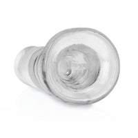 RealRock Crystal Clear Curvy 5.5 in. Dildo/Plug Clear