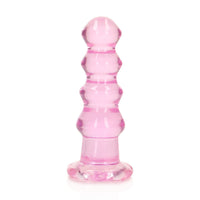 RealRock Crystal Clear Curvy 5.5 in. Dildo/Plug Pink