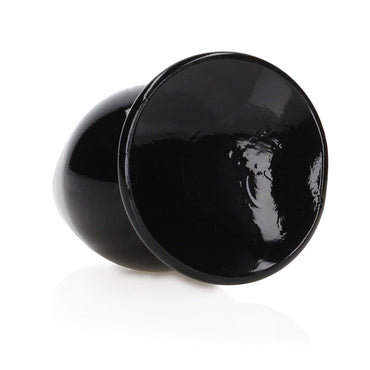 RealRock Crystal Clear 4.5 in. Anal Plug Black