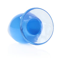 RealRock Crystal Clear 4.5 in. Anal Plug Blue