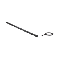 Ouch! Urethral Sounding Silicone Plug & Cock Ring Set Black 10 mm