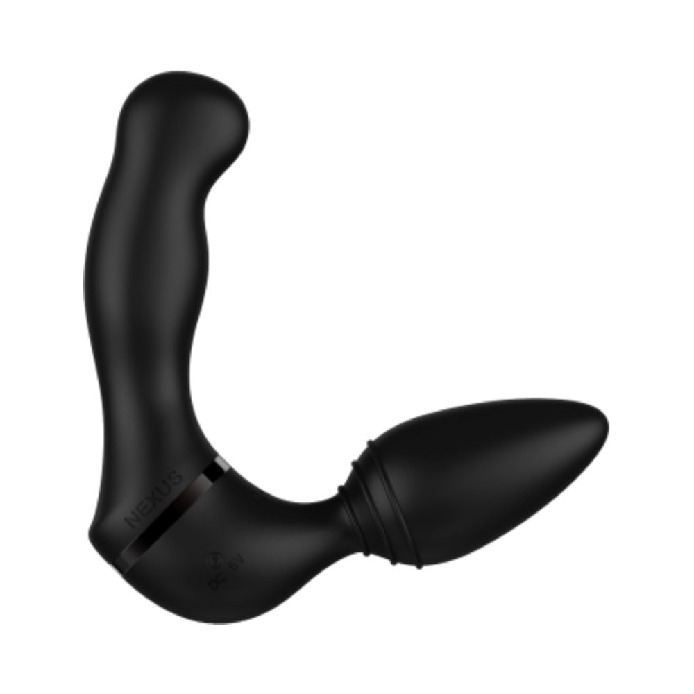 Nexus Revo Twist Waterproof Remote Control Interchangeable Rotating and Vibrating Massager Black