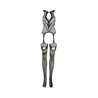Shots Le Desir Suspender Bodystocking Black O/S