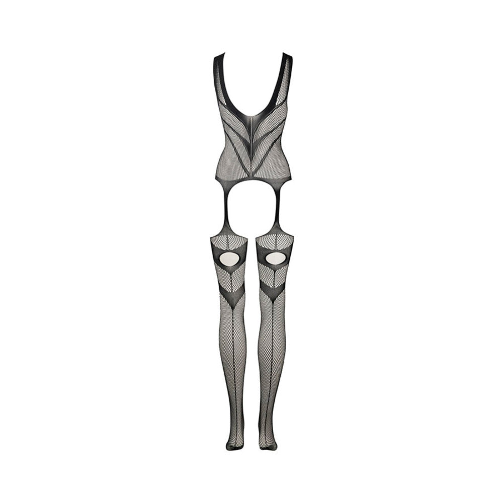 Shots Le Desir Suspender Bodystocking Black O/S