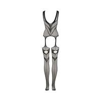 Shots Le Desir Suspender Bodystocking Black O/S