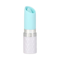 Pillow Talk Lusty Silicone Flickering Lipstick Vibrator with Swarovski Crystal Teal