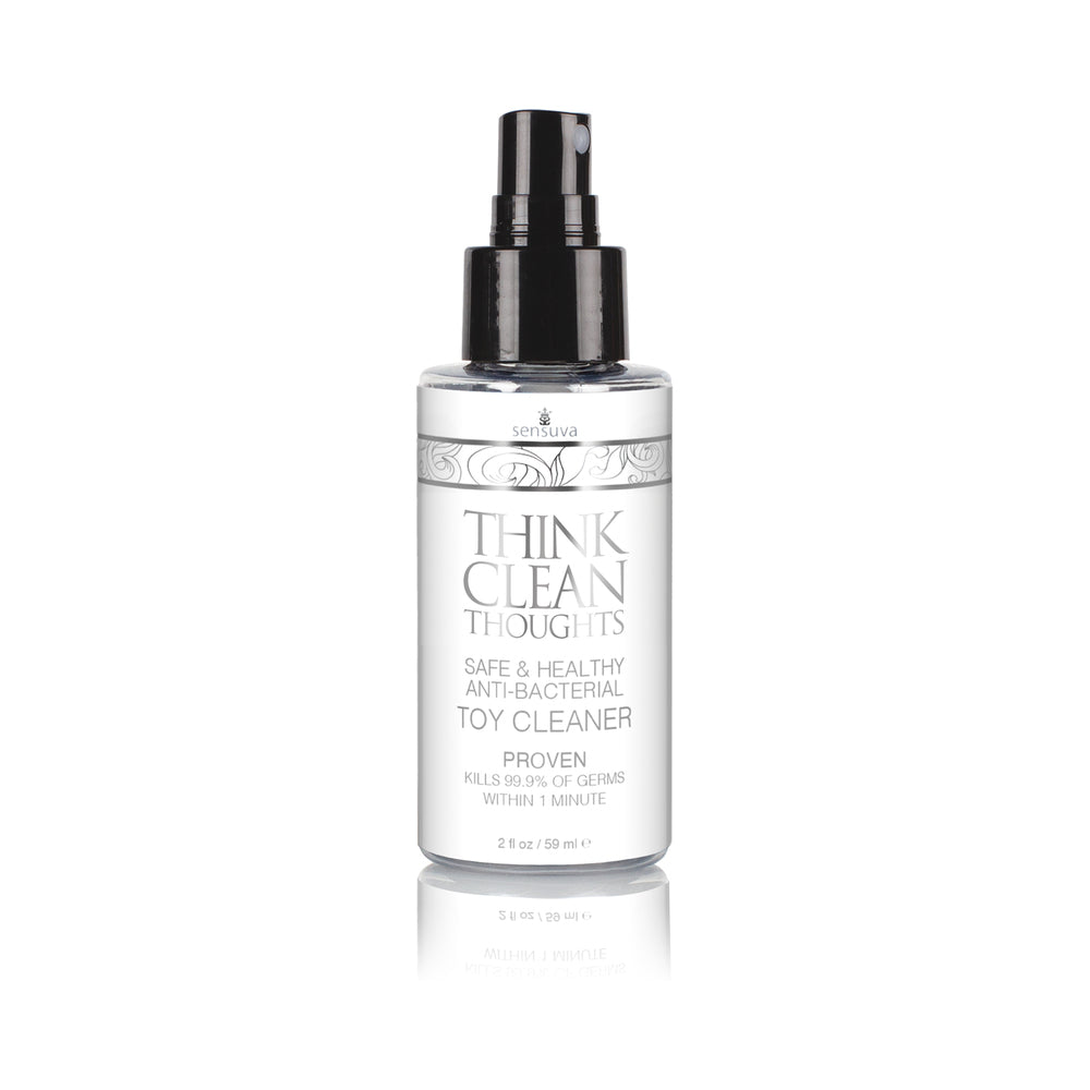Sensuva Think Clean Thoughts Anti-Bacterial Toy Cleaner 2 oz. Bottle