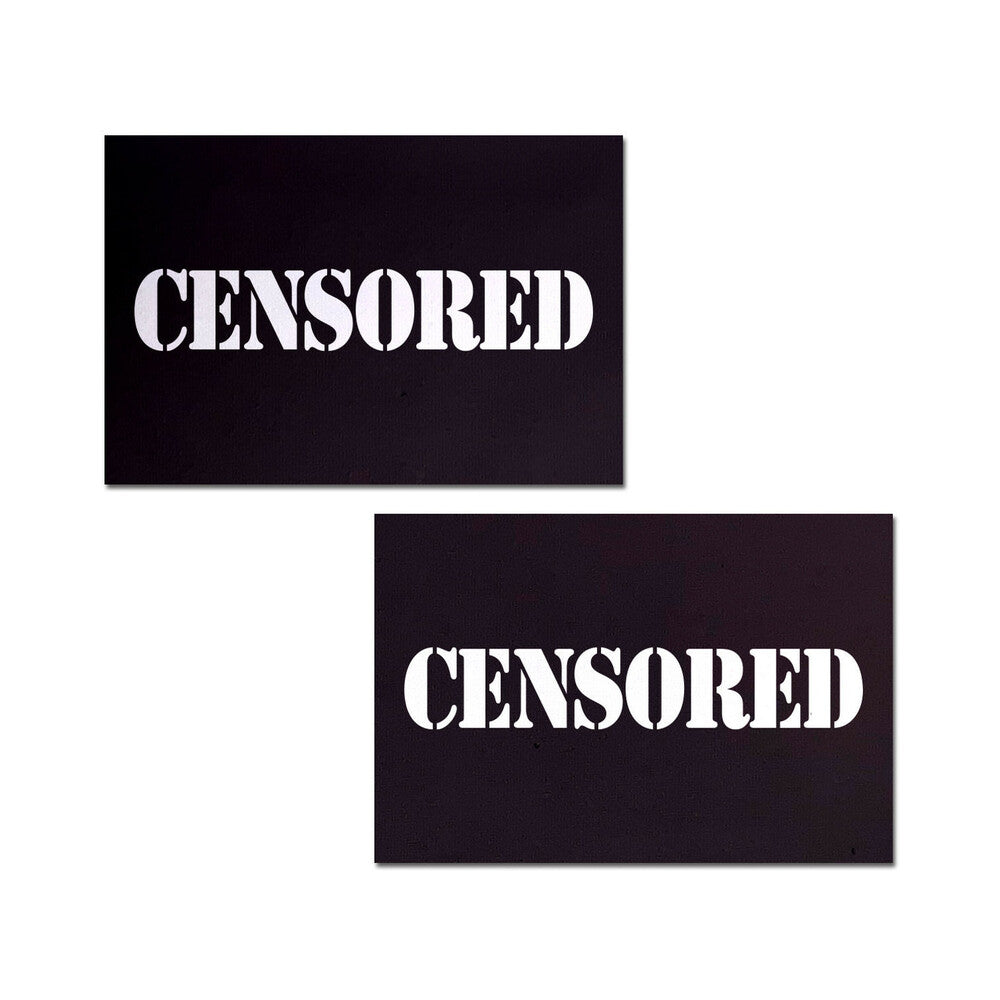 Pastease Censored: Black Censor Bars Nipple Pasties