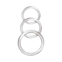 Enhancer Silicone Cockrings Clear Set of 3