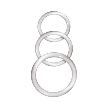 Enhancer Silicone Cockrings Clear Set of 3