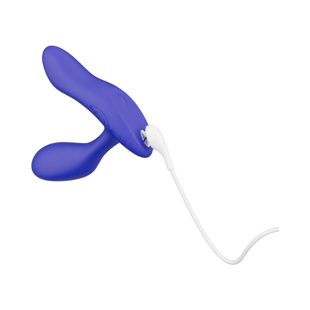 We-Vibe Vector+ Rechargeable Remote-Controlled Silicone Dual Stimulation Prostate Massager Royal Blue