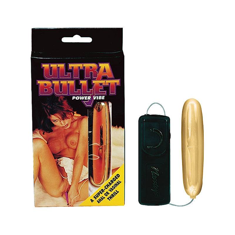 Ultra Bullet Vibrator with Controller (Gold)
