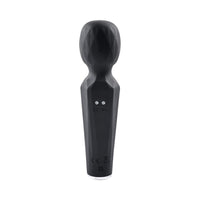 Evolved Rainbow Sucker Light-Up Rechargeable Dual-Function Silicone Suction Wand Vibrator Black