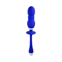 Gender X Play Ball Rechargeable Thrusting Silicone Dual Orb Vibrator Blue