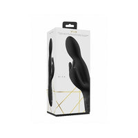 VIVE NIVA Rechargeable 360∞ Rotating Silicone Rabbit Vibrator Black