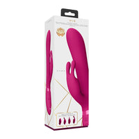 VIVE ETSU Rechargeable Pulse-Wave Silicone Rabbit Vibrator With Interchangeable Clitoral Sleeves Pink