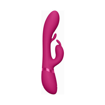 VIVE TAMA Rechargeable Wave Silicone Rabbit Vibrator Pink