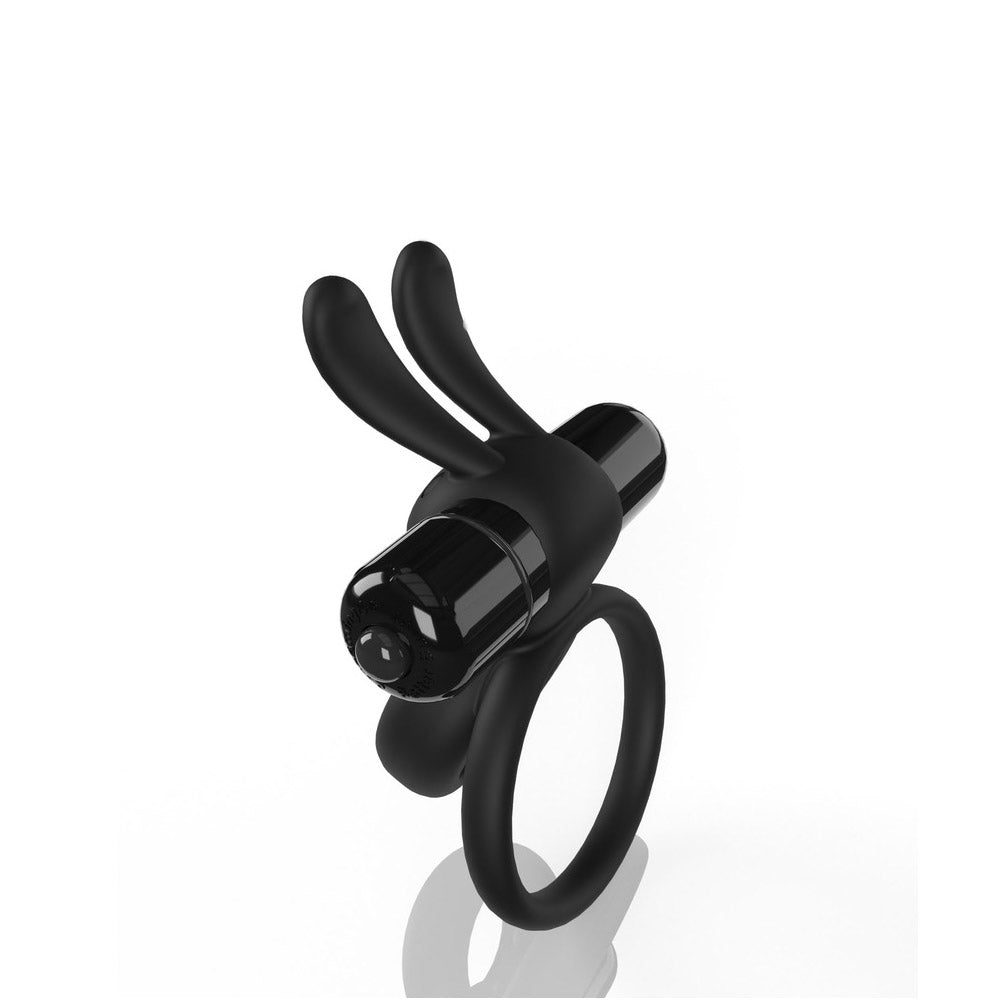 Screaming O 4T Ohare Vibrating Rabbit Double Cockring Black