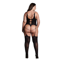 Shots Le Desir Shade Elara VII Bodystocking with Open Cups Black Queen Size