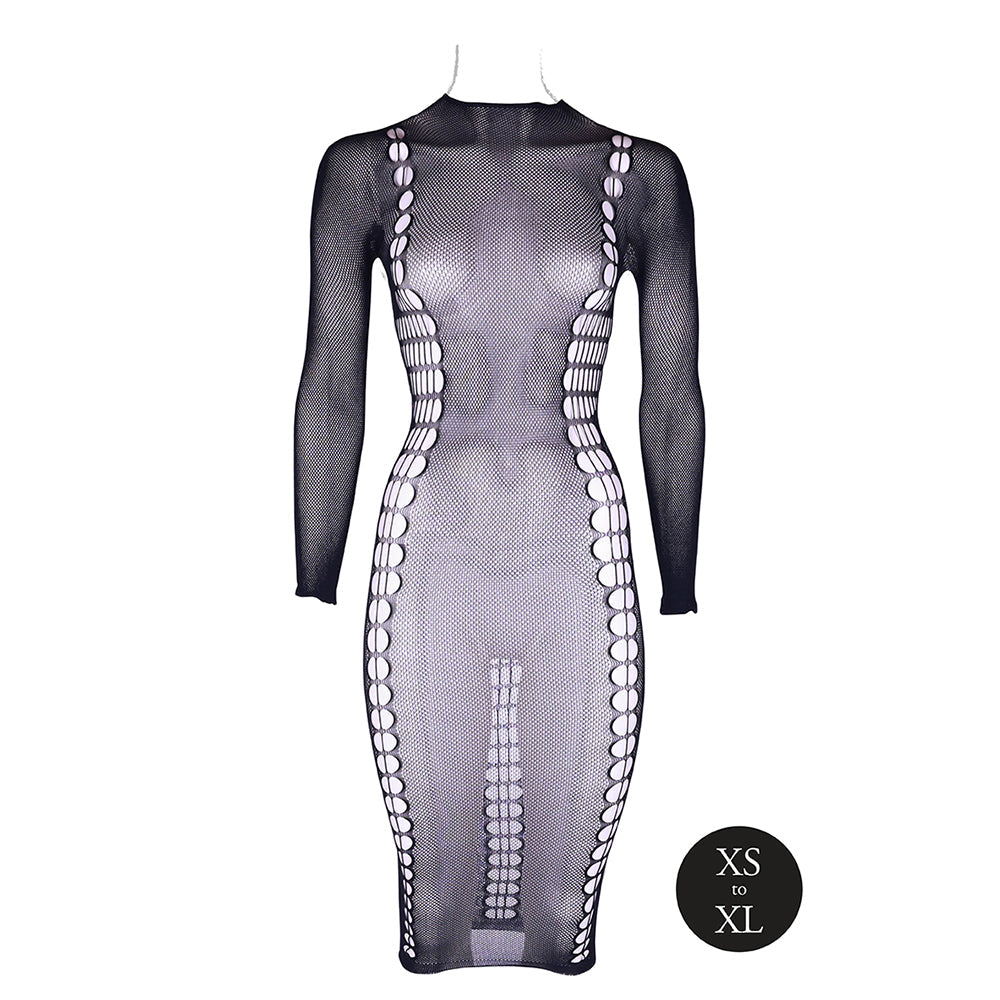 Shots Le Desir Shade Carme XI Dress with Turtleneck Black O/S