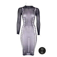 Shots Le Desir Shade Carme XI Dress with Turtleneck Black O/S