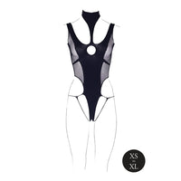 Shots Le Desir Shade Cyllene XLVIII Bodysuit with Turtleneck Black O/S