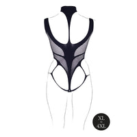 Shots Le Desir Shade Cyllene XLVIII Bodysuit with Turtleneck Black Queen Size