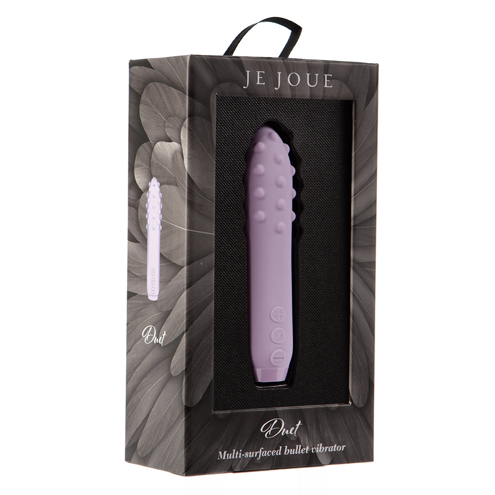 Je Joue Duet Rechargeable Silicone Multi-Surfaced Bullet Vibrator Lilac