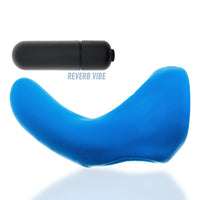 Hunkyjunk Buzzfuck Cock & Ball Sling with Taint Vibrator Teal Ice