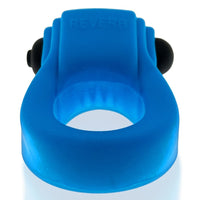 Hunkyjunk Revring Cockring with Bullet Vibrator Teal Ice