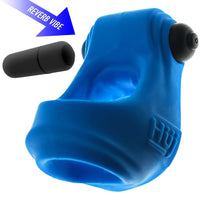 Hunkyjunk Revsling Cock & Ball Sling with Bullet Vibrator Teal