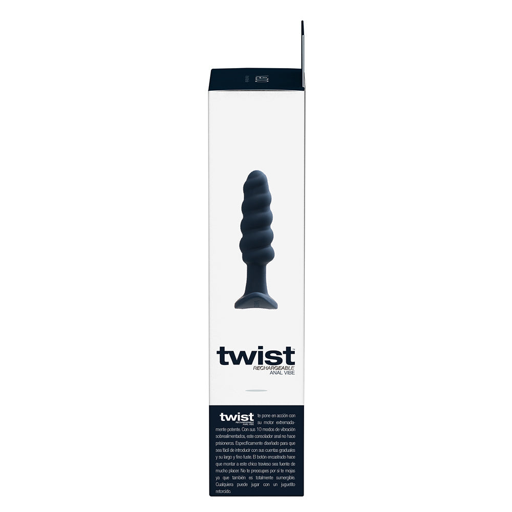 VeDO Twist Rechargeable Silicone Vibrating Anal Plug Black