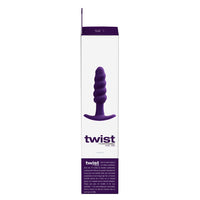 VeDO Twist Rechargeable Silicone Vibrating Anal Plug Purple