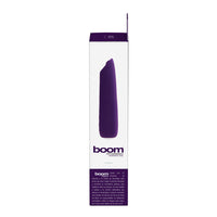 VeDO Boom Rechargeable Warming Silicone Slimline Vibrator Purple