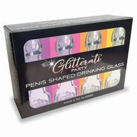 Glitterati Penis Drinking Glass 4pk