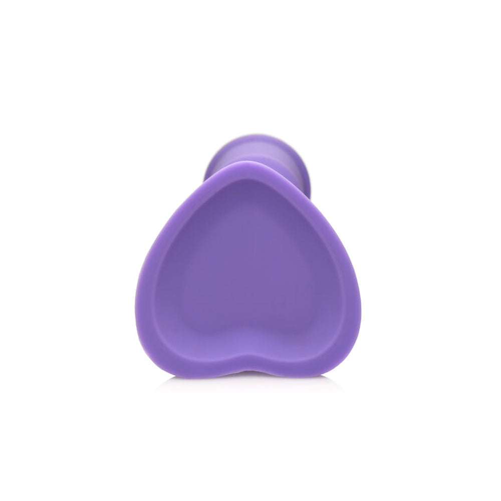 Simply Sweet Swirl 7 in. Silicone Dildo Purple