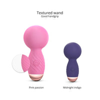 Love to Love Itsy Bitsy Rechargeable Silicone Mini Wand Vibrator Pink Passion