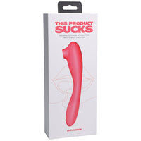 This Product Sucks Bendable Sucking Clitoral Stimulator & G-Spot Vibrator Pink