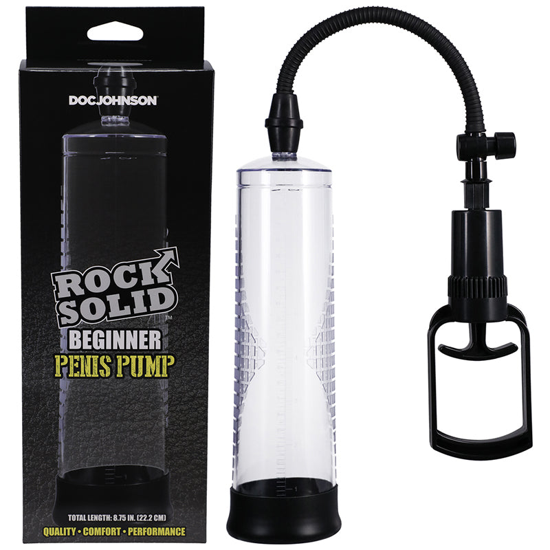 Rock Solid Beginner Penis Pump Black/Cle