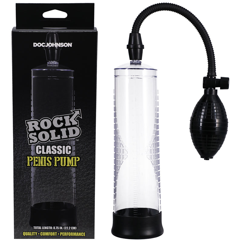 Rock Solid Classic Penis Pump Black/Clea