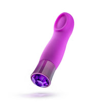 Blush Oh My Gem Charm Rechargeable Warming Silicone Cupped Vibrator Amethyst