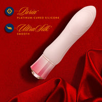 Blush Oh My Gem Elegant Rechargeable Warming Textured Silicone G-Spot Vibrator Morganite